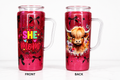 20oz - Premade Snowglobe Tumbler (lava)