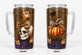 20oz - Premade Snowglobe Tumbler (lava-slow flow)